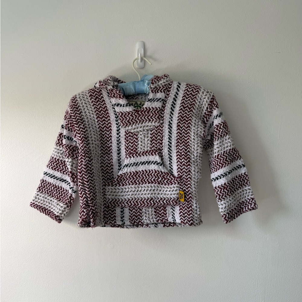 Baja Joe Red and White Woven‎ Hoodie
